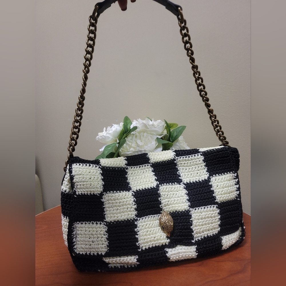 Large Kensington Crochet Shoulder Bag Kurt Geiger London - Picture 2 of 12